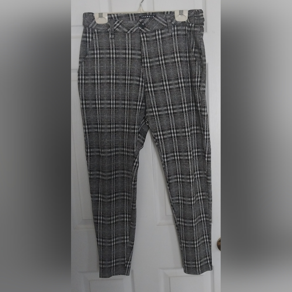 YoungLA Mens Plaid Pants 32/30